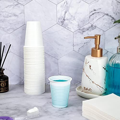 Lilymicky 500-Pack Disposable White Plastic Cups