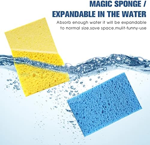 PANYEE Compressed Cellulose Sponges 24 Pack Non-Silicone