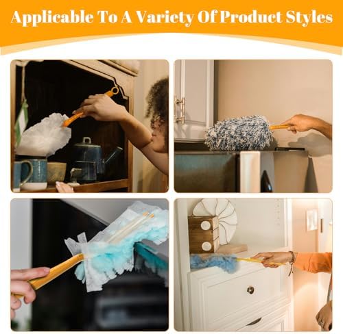 Get a Set of 3 Extendable Duster Handles for Swiffer - Family-Friendly Eco-Friendly Cleaning Tool