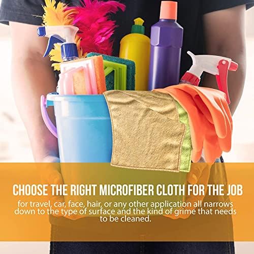 Reusable Microfiber Cleaning Rags 5-Pack