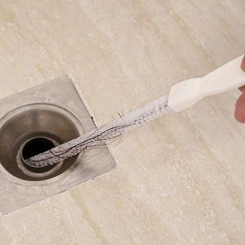Alink Sink Drain Overflow Cleaning Brush for Hair and Gunk Removal