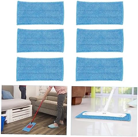 6-Pack Microfiber Steam Mop Cloth Replacement for Floor Mopping