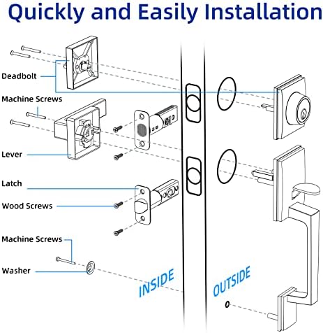 Quality Front Door Handle Set