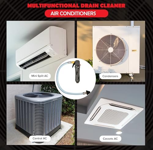 RedRock Gallo Drain Gun - Professional Grade AC Condensate Cleaner with 5 CO2 Cartridges