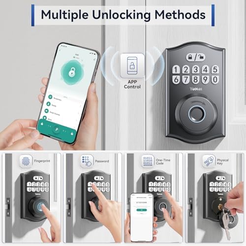 Yeolet Smart Deadbolt with Fingerprint and App Control