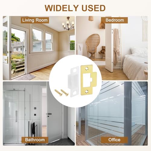 UXCell 2 Set Stainless Steel Door Strike Plate