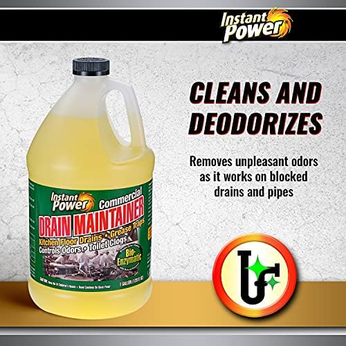 Instant Power Commercial Drain Maintainer Liquid Enzyme Clog Remover