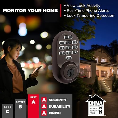 Smart Lock with Wi-Fi Keyless Entry Geofence