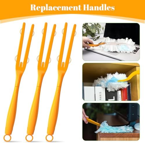 Get a Set of 3 Extendable Duster Handles for Swiffer - Family-Friendly Eco-Friendly Cleaning Tool