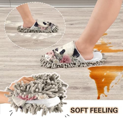 Running Bear Mop Slippers for a Spotless Home