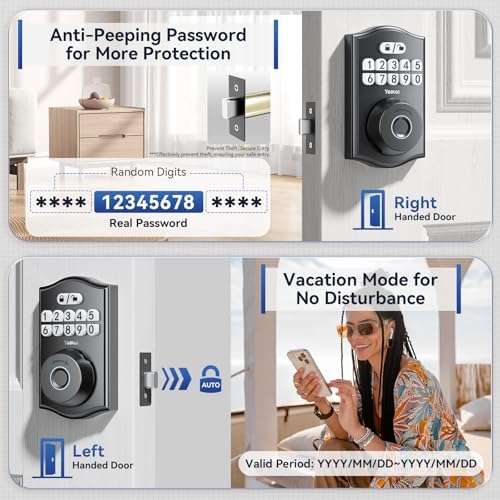 Yeolet Smart Deadbolt with Fingerprint and App Control