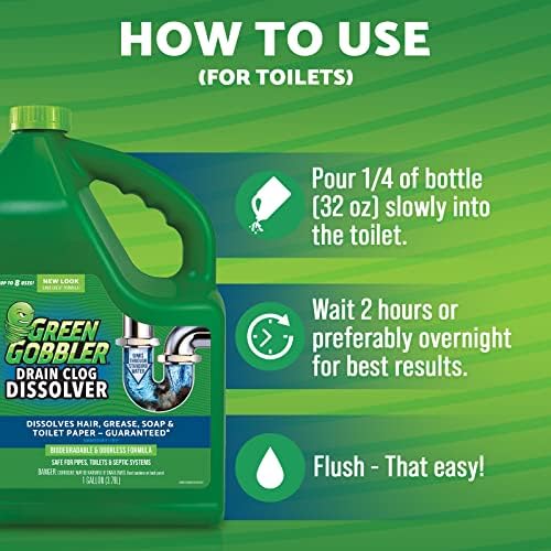 Green Gobbler Drain Clog Remover - 128 oz