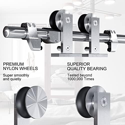 Brand Name SMARTSTANDARD 7-Ft Sliding Hardware Kit