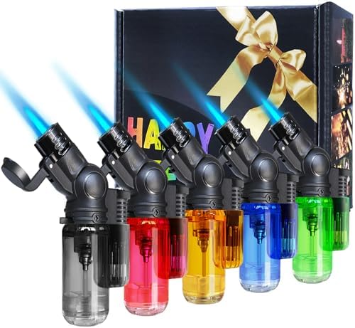 Zoocura 5-Pack Mini Butane Torch Lighter