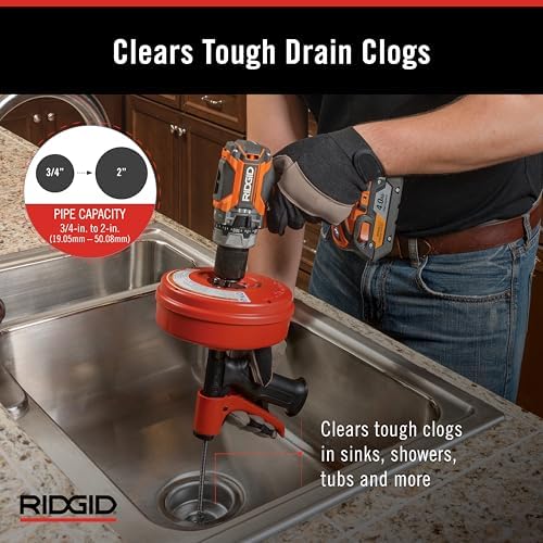 Ridgid 57043 POWER SPIN Efficiently Cleans Drains