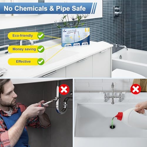 Kellys Collection Drain Clog Remover Set 10-Piece Includes 30 Steel Clog Remover 355 Steel Snake 4-PC 59 Cleaning Brush