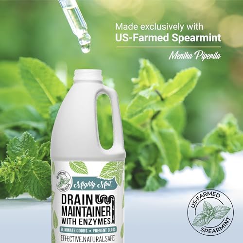 Mighty Mint Drain Maintainer 32oz Powerful Probiotic Drain Cleaner