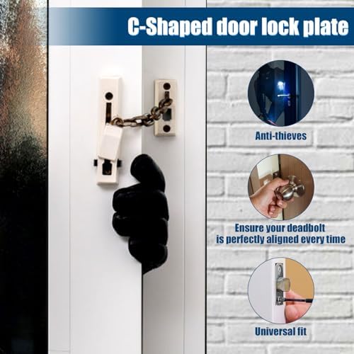 2-Piece Stainless Steel Door Security Plate Set