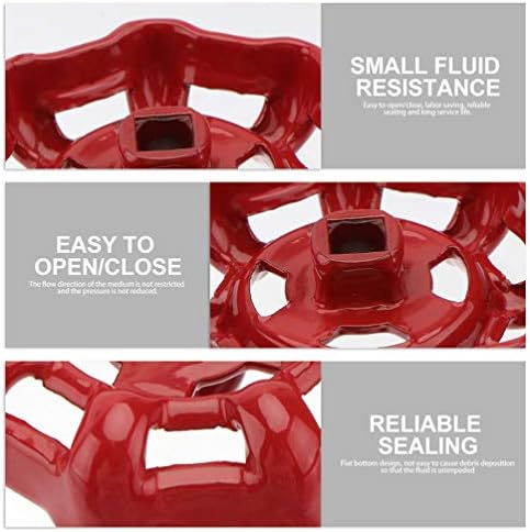 Hemoton Decor 12-Piece Gate Valve Handle Set for Faucets Garden and More