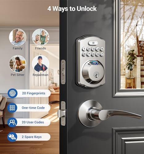 Fingerprint Door Lock with 4-in-1 Unlock