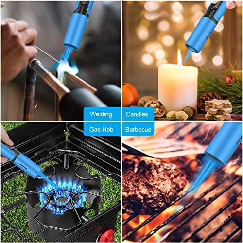 TopKay Adjustable Windproof Jet Flame Torches for Camping Outdoor Use 2-Pack