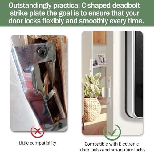 Adjustable Door Strike Plate for Exterior Doors