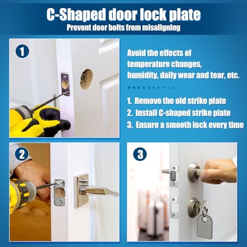 2-Piece Stainless Steel Door Security Plate Set