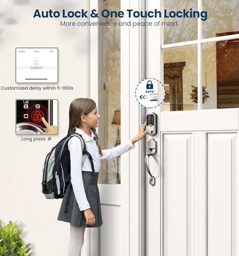Smart Front Door Lock Set with Keyless Entry and App Control