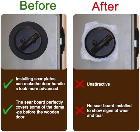 4-Piece Stainless Steel Door KnobDeadbolt Repair Kit Matte Black