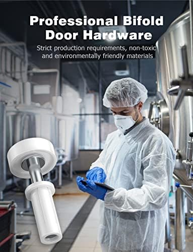 Mellbree Bifold Door Hardware Set 4-Pack with Top Guide Wheel Durable for Repairs