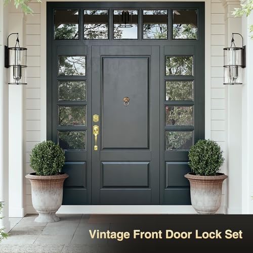 Calzibeno Front Door Handle Set with Reversible Lever Design