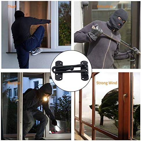 SAISN Door Reforcer Lock Latch with 100-Pound Resistance for Home Security