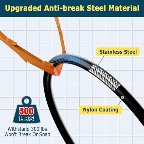 DrainSoon 30-Inch Metal Drain Snake Hair Clog Remover Anti-Break Tool with nylon Coating Safe for Pipes 5-Pack