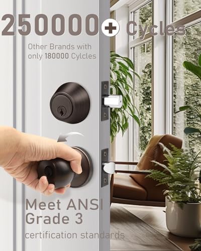 Secure and Style-Perfect Entry Door Knob Set