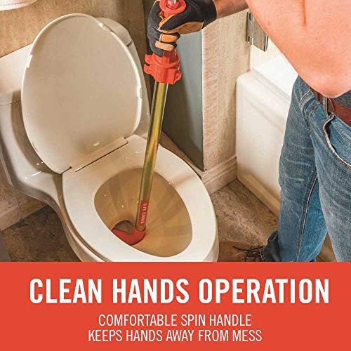 Efficient 6-foot Heavy-Duty Auger for Toilet Drain Cleaning