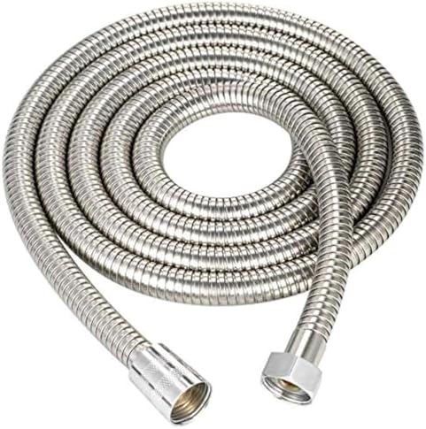 Sturdy 60-inch stainless steel bath hose Easy to use Style to match your bathroom