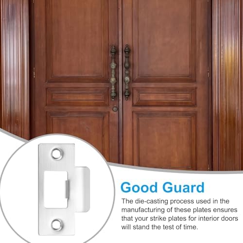 Sturdy Door Strike Plate for Interior and Exterior Doors