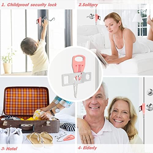 Ace Mining Pink Travel Door Locks for Home Away from Home