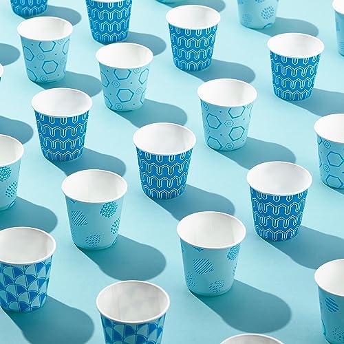 Perfect 3 oz Disposable Cups Blue Design 800-Pack for Parties Travel