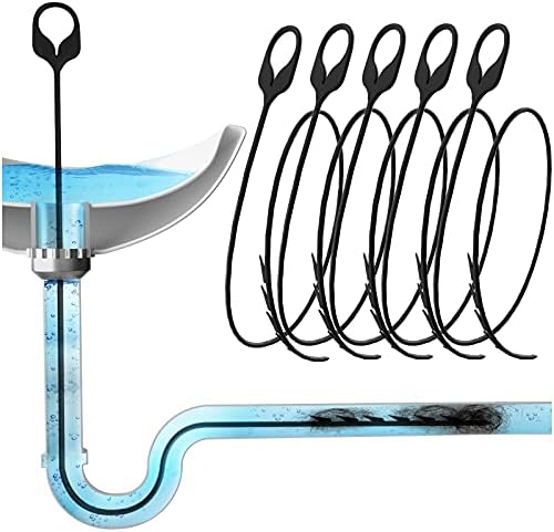 Drain Soon 30-Inch Drain Snake Hair Clog Remover Pack of 5