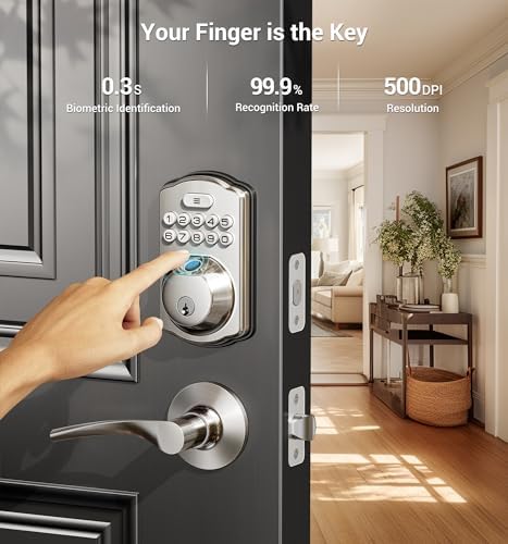 Fingerprint Door Lock with 4-in-1 Unlock
