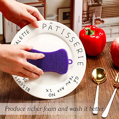 Boao 8-Piece Silicone Scrubber