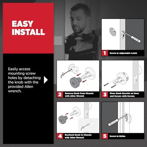 Kwikset Pismo Exterior Door Knob With SmartKey