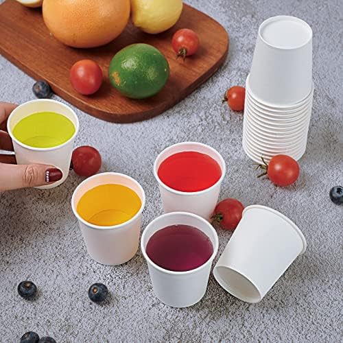 500 x 4oz White Disposable Coffee Cups for Parties Picnics Travel