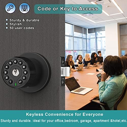 Secure Modern Keypad Door Knob