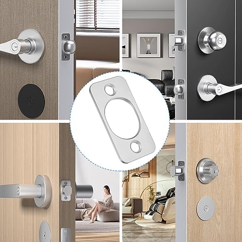 Strike Plate Door Backplate 2 Pack Stainless Steel Deadbolt