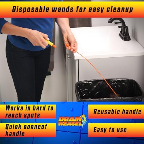 FlexiSnake 10-Pack Design Set Smooth Drain Cleaning Tool for Home Use