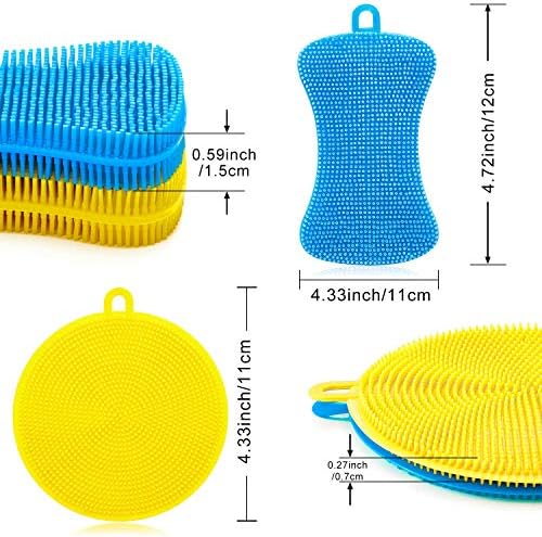 Boao 8-Piece Silicone Scrubber