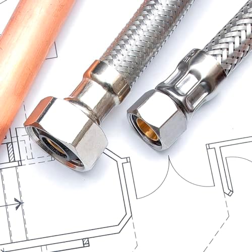 Sturdy Stainless Steel Faucet Hose 30 Length 4-Pack