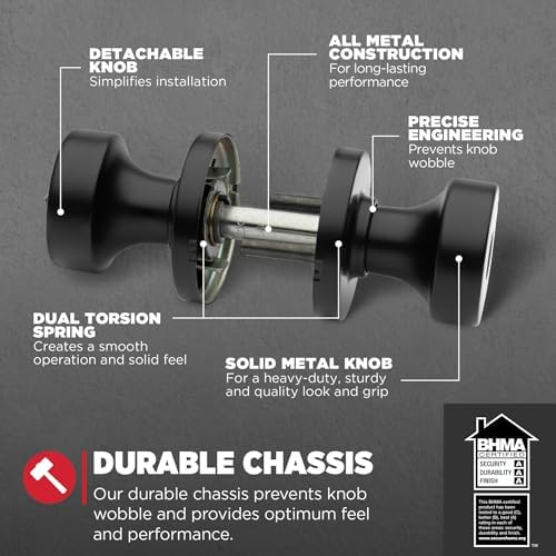 Kwikset Pismo Exterior Door Knob With SmartKey